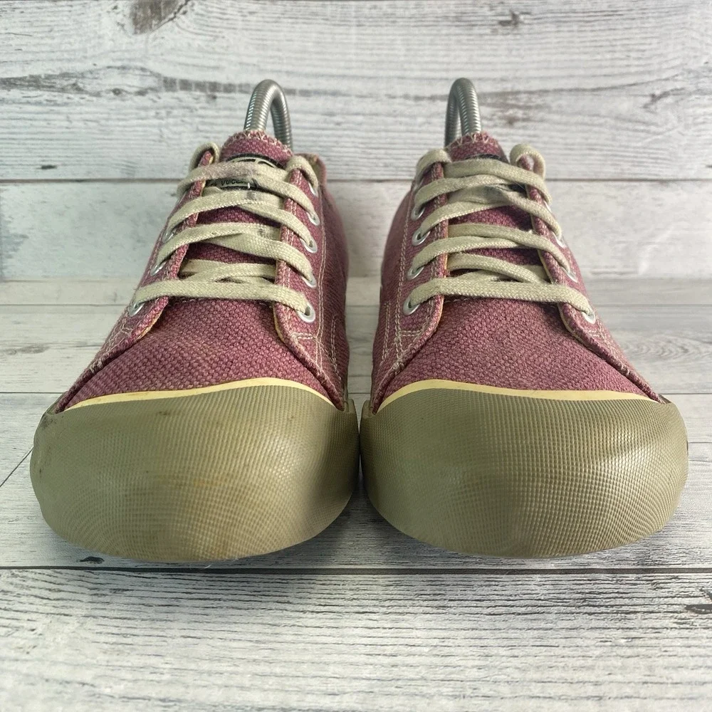 KEEN Coronado Sneakers Womens 9 Red Canvas Casual Fashion Rubber Toe Shoes Nice
